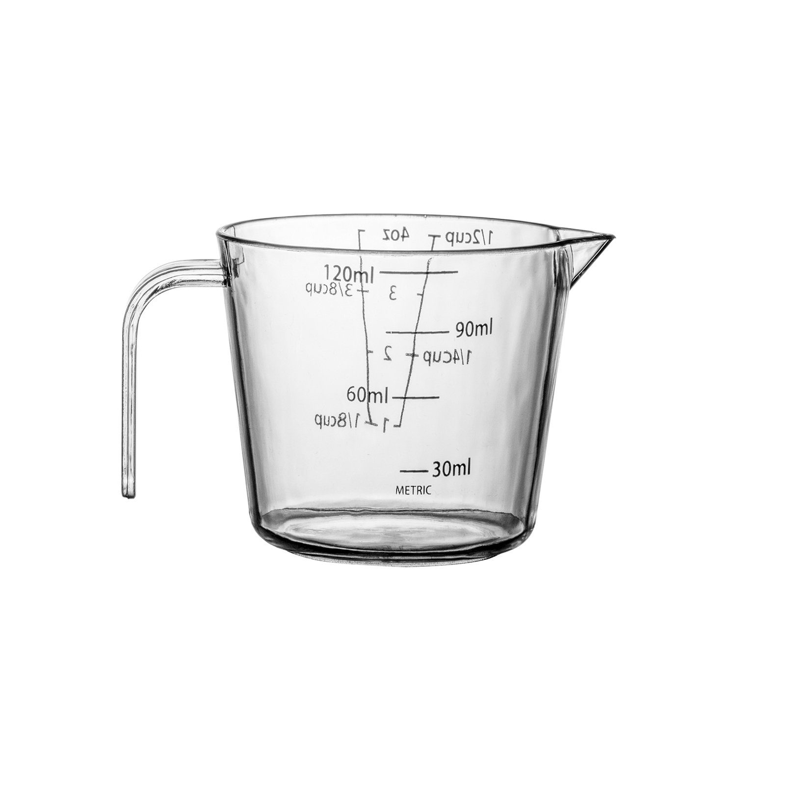 Plentyfy Messbecher Easy Measure 4, Kunststoff, (Set, bestehend aus 4 Meßbechern mit den Füllmengen 120ml, 300ml, 600ml, 1200ml mit den Messskalen Milliliter und Tassen, 4 Messbecher), Füllmengen 120ml, 300ml, 600ml, 1200ml mit den Messskalen