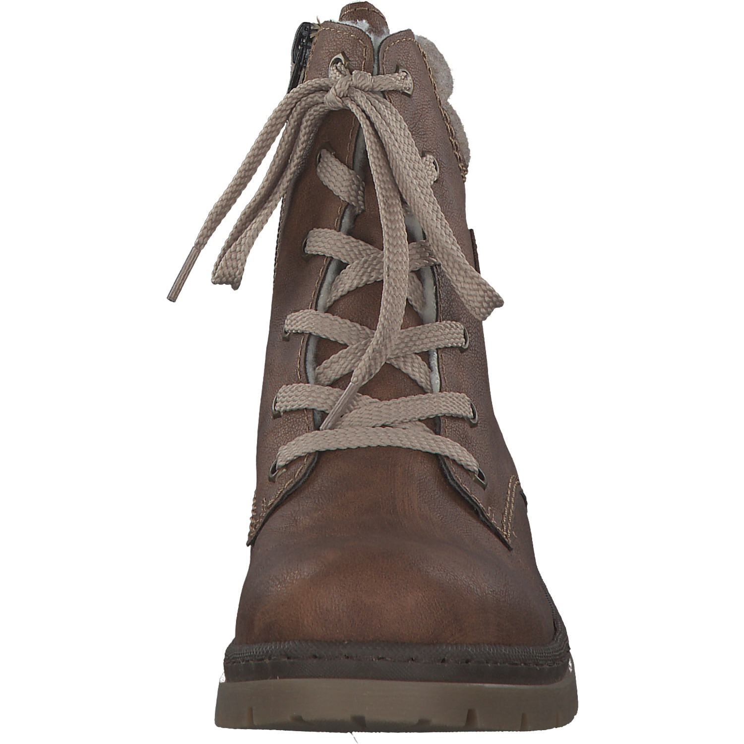 Rieker Y7428, Schnürstiefel, Damen, nuss-anik/kastanie/wood