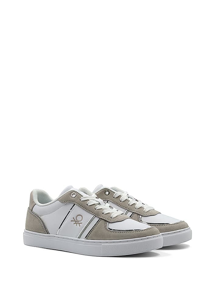 Benetton Sneakers in Beige/ Weiß günstig kaufen 39