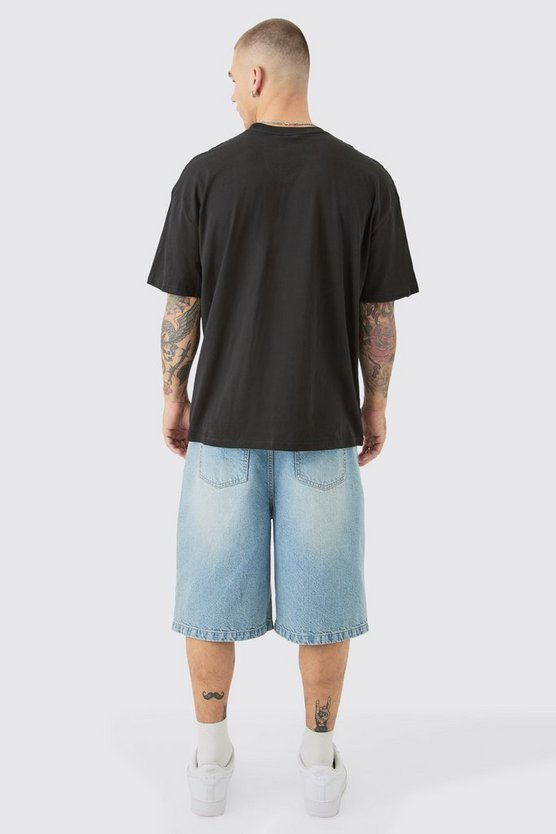 Oversize T-Shirt mit lizenziertem Scooby Doo Velours Print