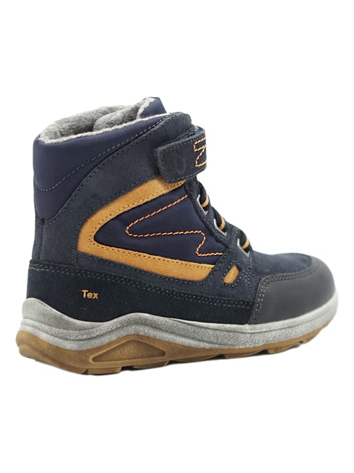 lamino Leder-Winterboots in Dunkelblau günstig kaufen