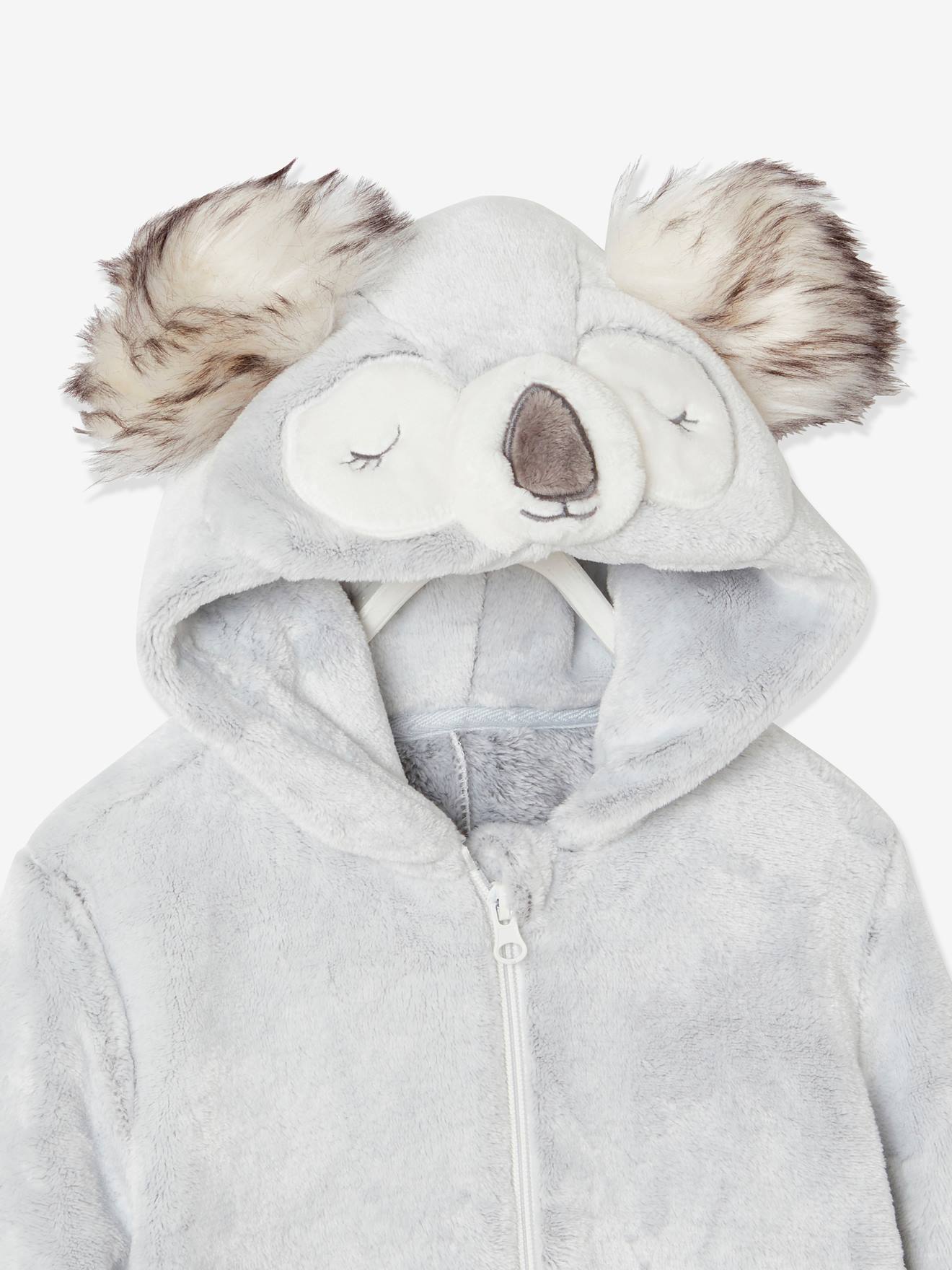 Vertbaudet Mädchen Overall KOALA - hellgrau meliert