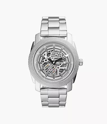 Fossil Uhr Machine Automatikwerk Edelstahl