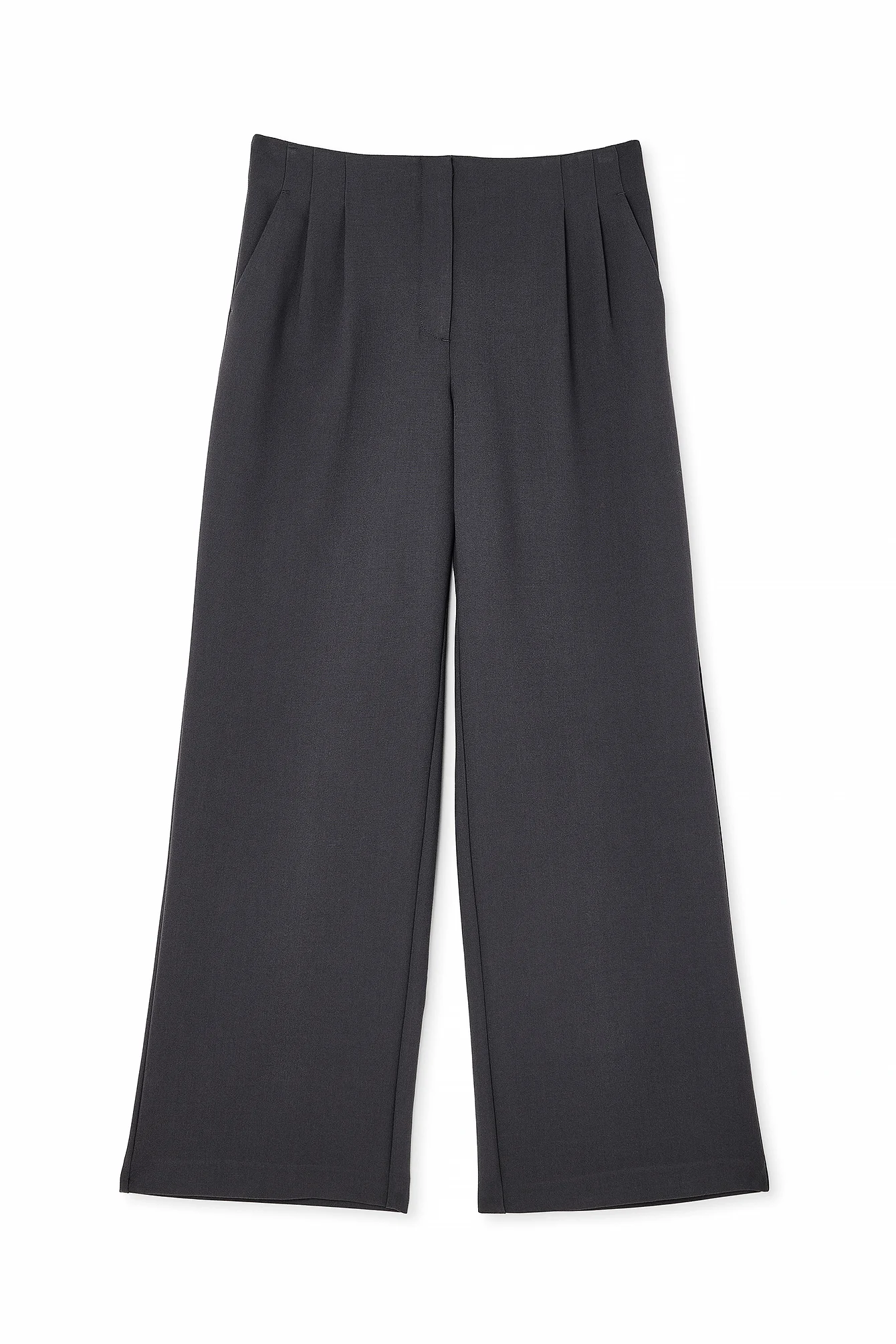 Gerade Anzughose mit niedriger Taille