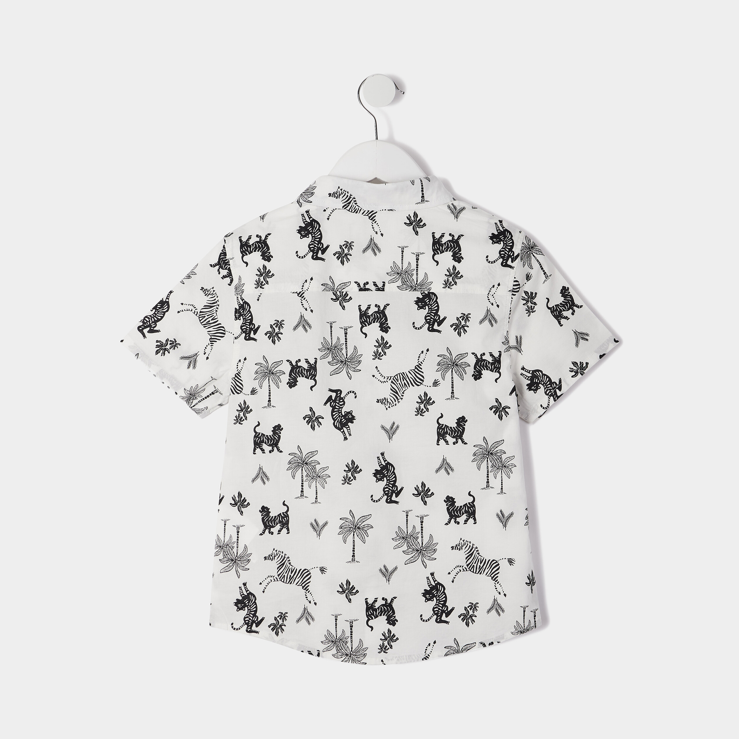 Chemise manches courtes ecru garçon | La Halle