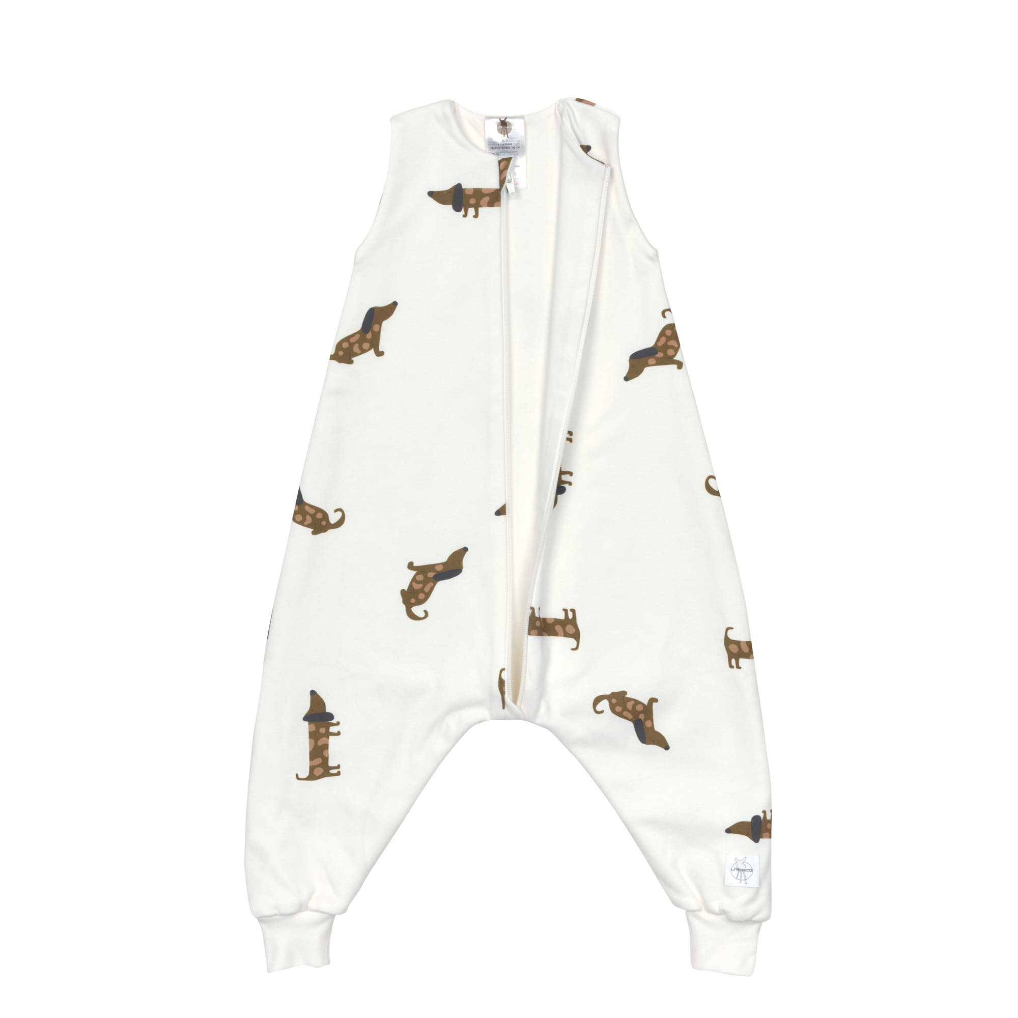 Kinder Schlafoverall 1 TOG - Bio Baumwolle, Beige