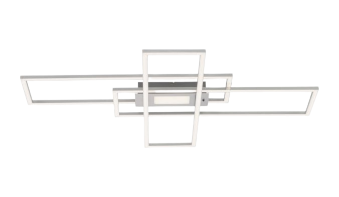 LED Deckenleuchte Asmin 99 x 69,5 cm Silber