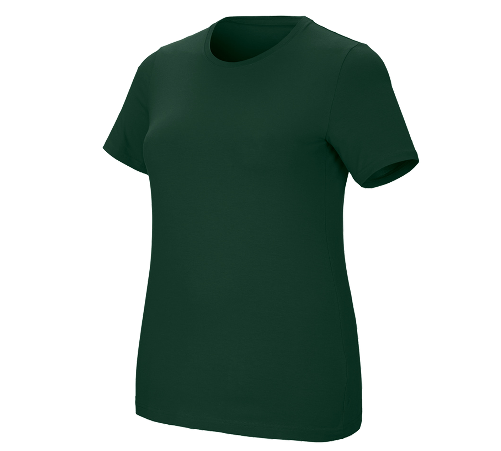 e.s. T-Shirt cotton stretch, Damen, plus fit