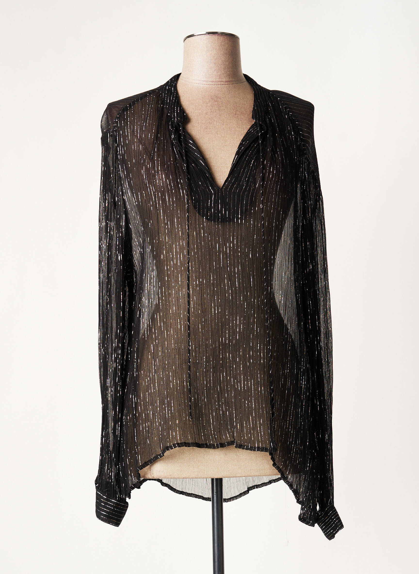 Lauren Vidal Tuniquemanchelongue Femme couleur noir