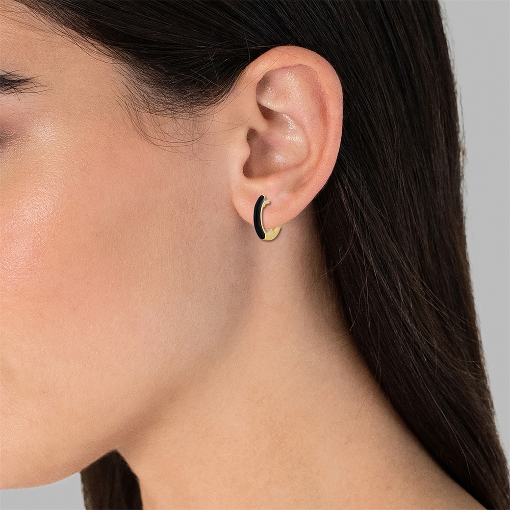 Glanzstücke München Boucles doreilles Argent sterling en Or jaune Boucles d'oreilles