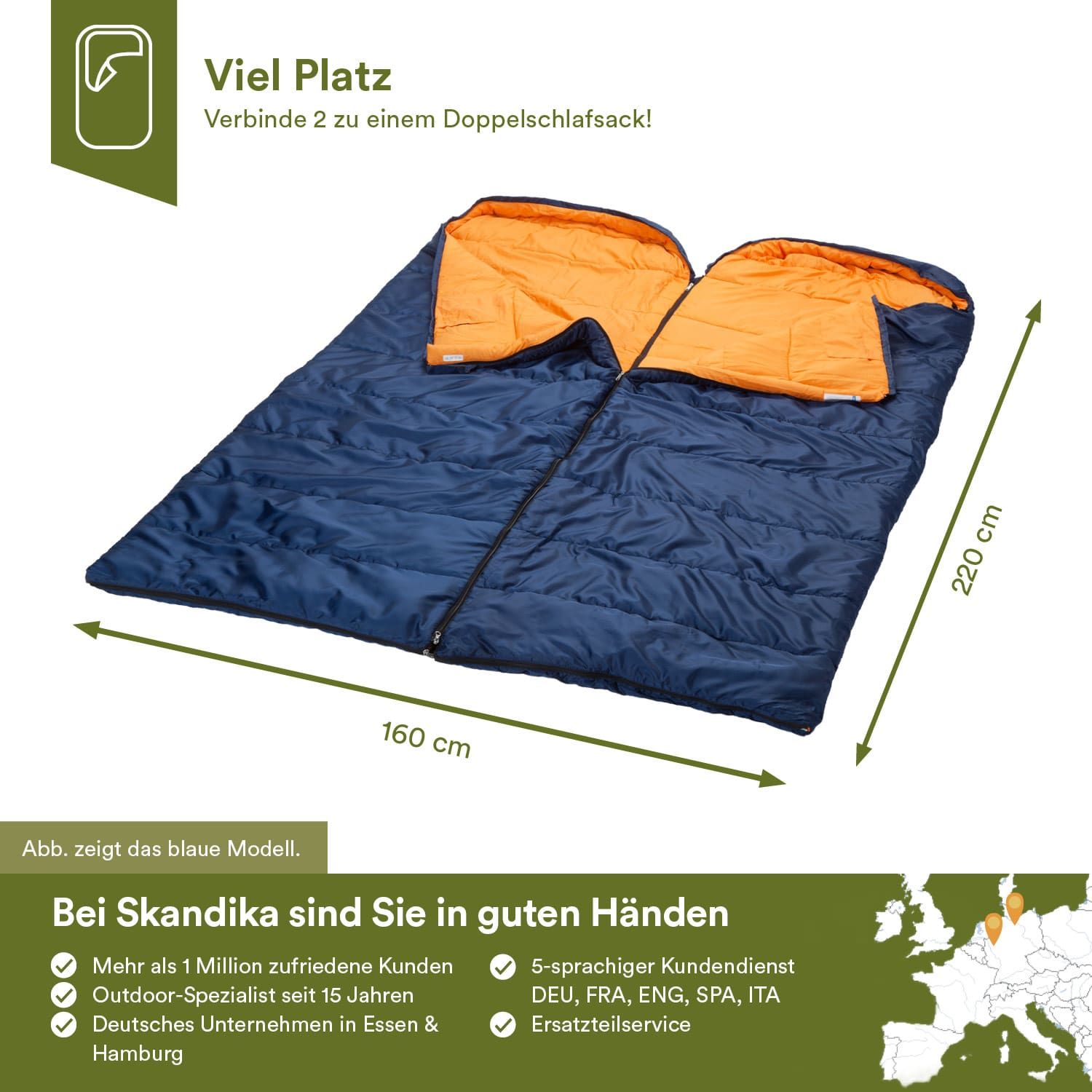 Skandika Iceland Links Schlafsack