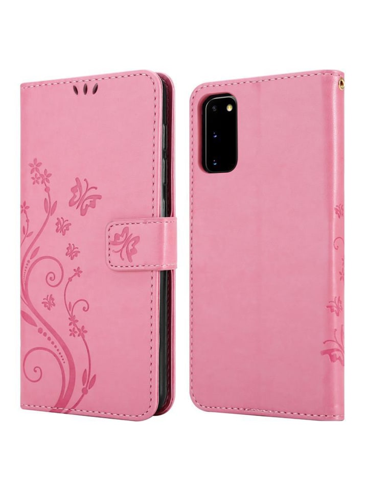 cadorabo Hülle für Samsung Galaxy S20 Blumen Design in FLORAL ROSA günstig kaufen onesize
