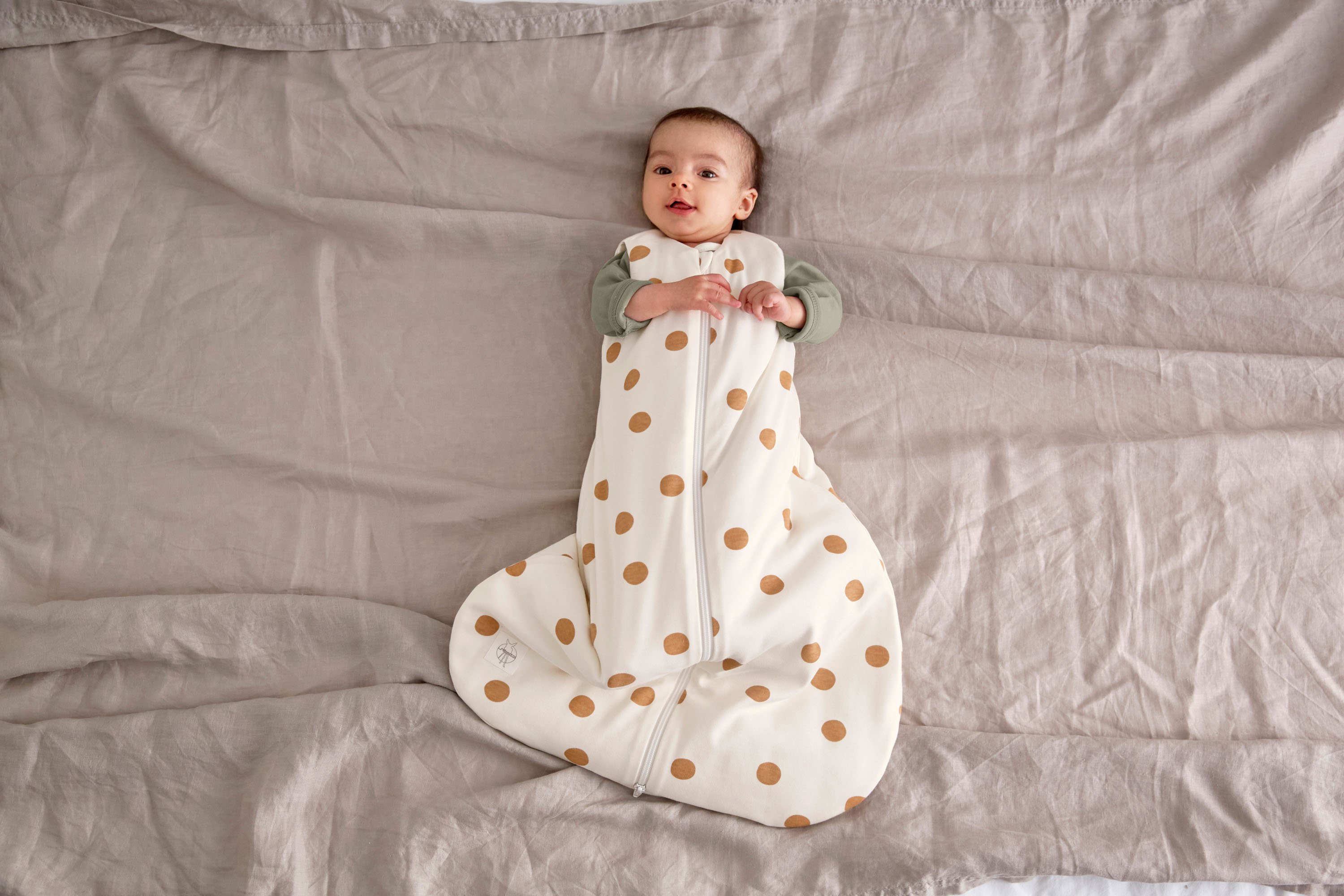 Babyschlafsack 2,5 TOG - Big Dots Milky