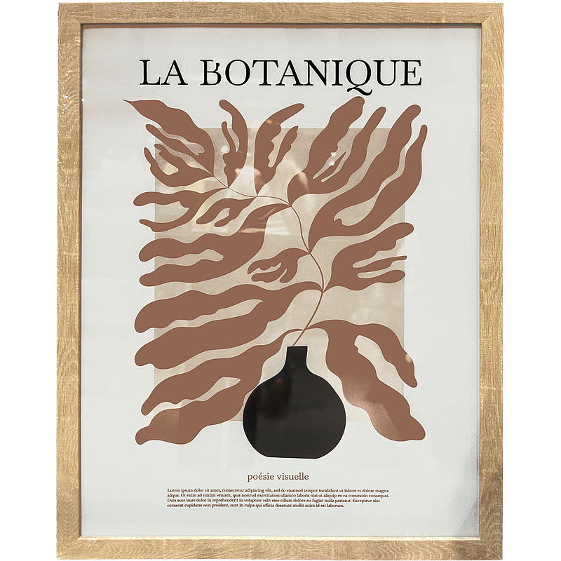 Home Fotoramme 30x40 cm natur Botanisk