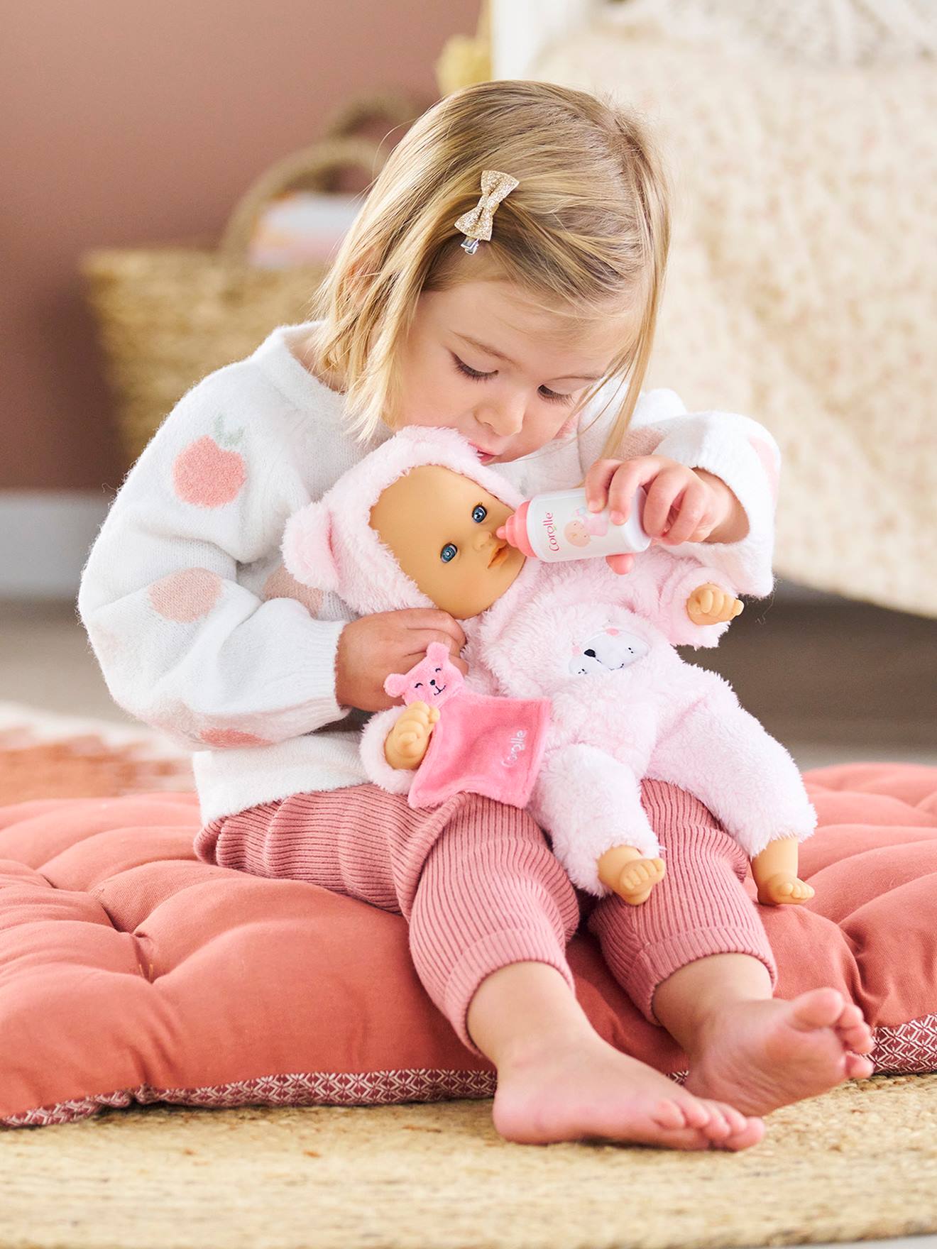 Corolle Babypuppe Câlin ourson d'amour COROLLE - rosa