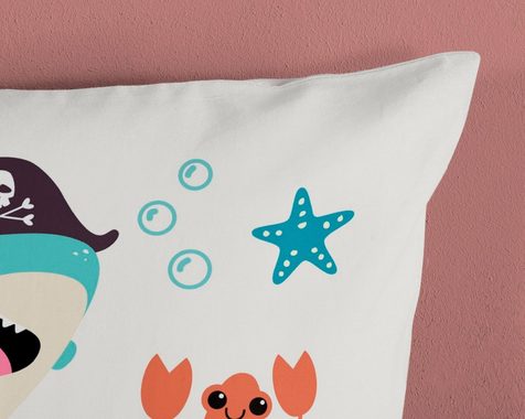 Kinderbettwäsche Seaworlds, good morning, Renforcé, 2 teilig, 100% Baumwolle