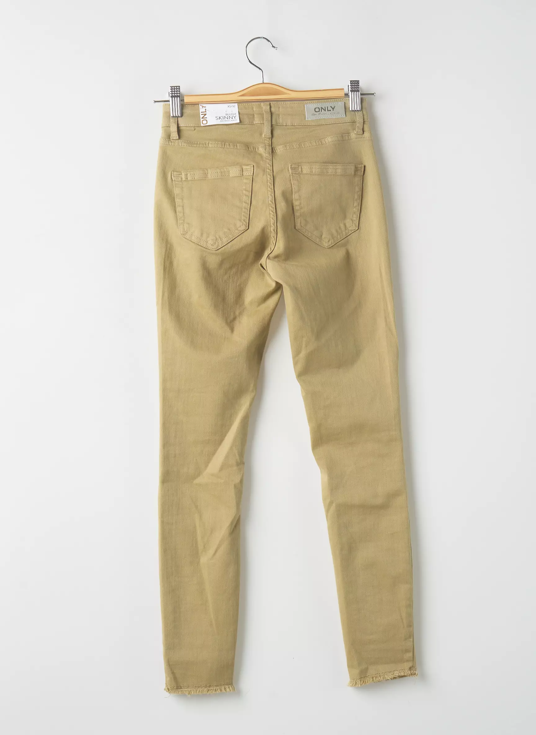 Only Pantalons Slim Femme couleur vert