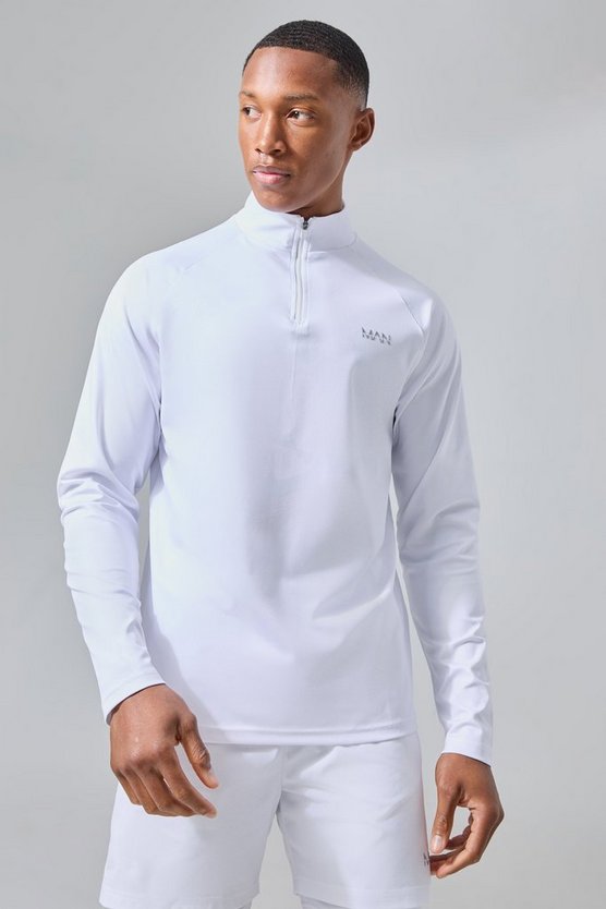 Man Active Camouflage Performance Oberteil mit Reißverschluss