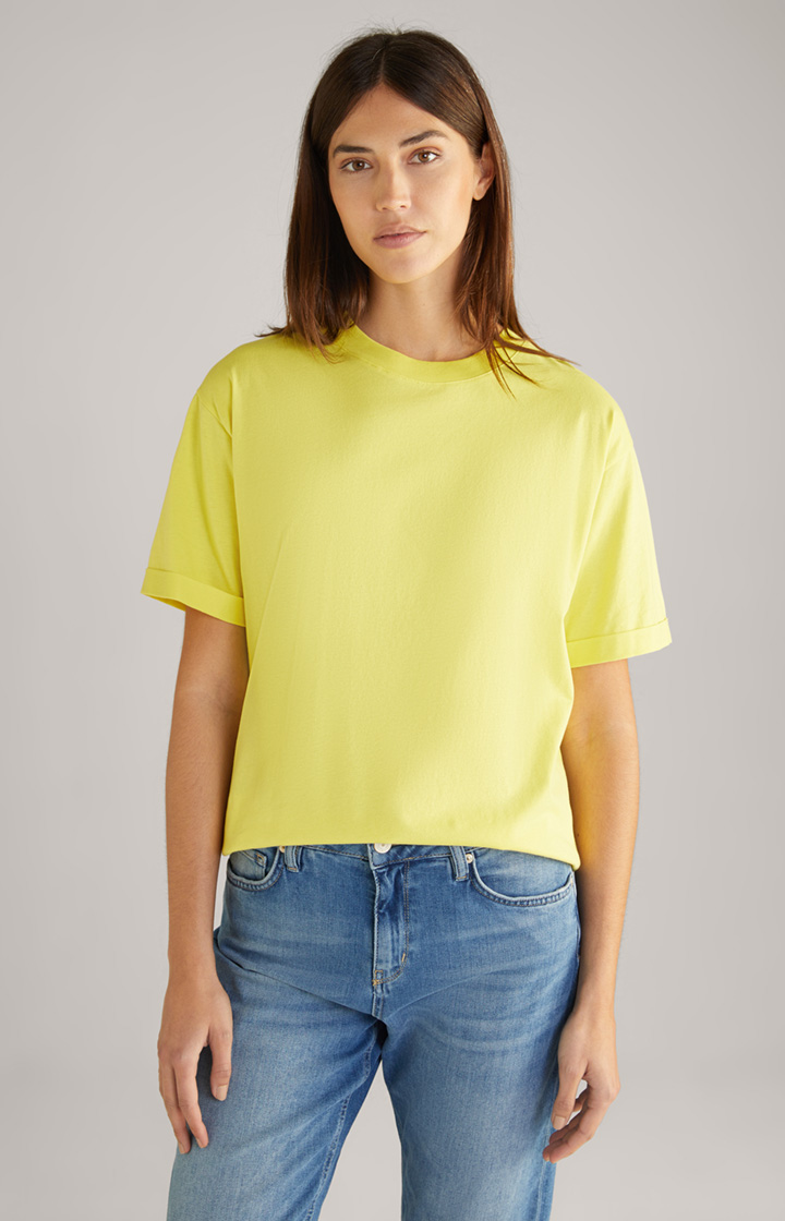 Baumwoll-T-Shirt in Gelb
