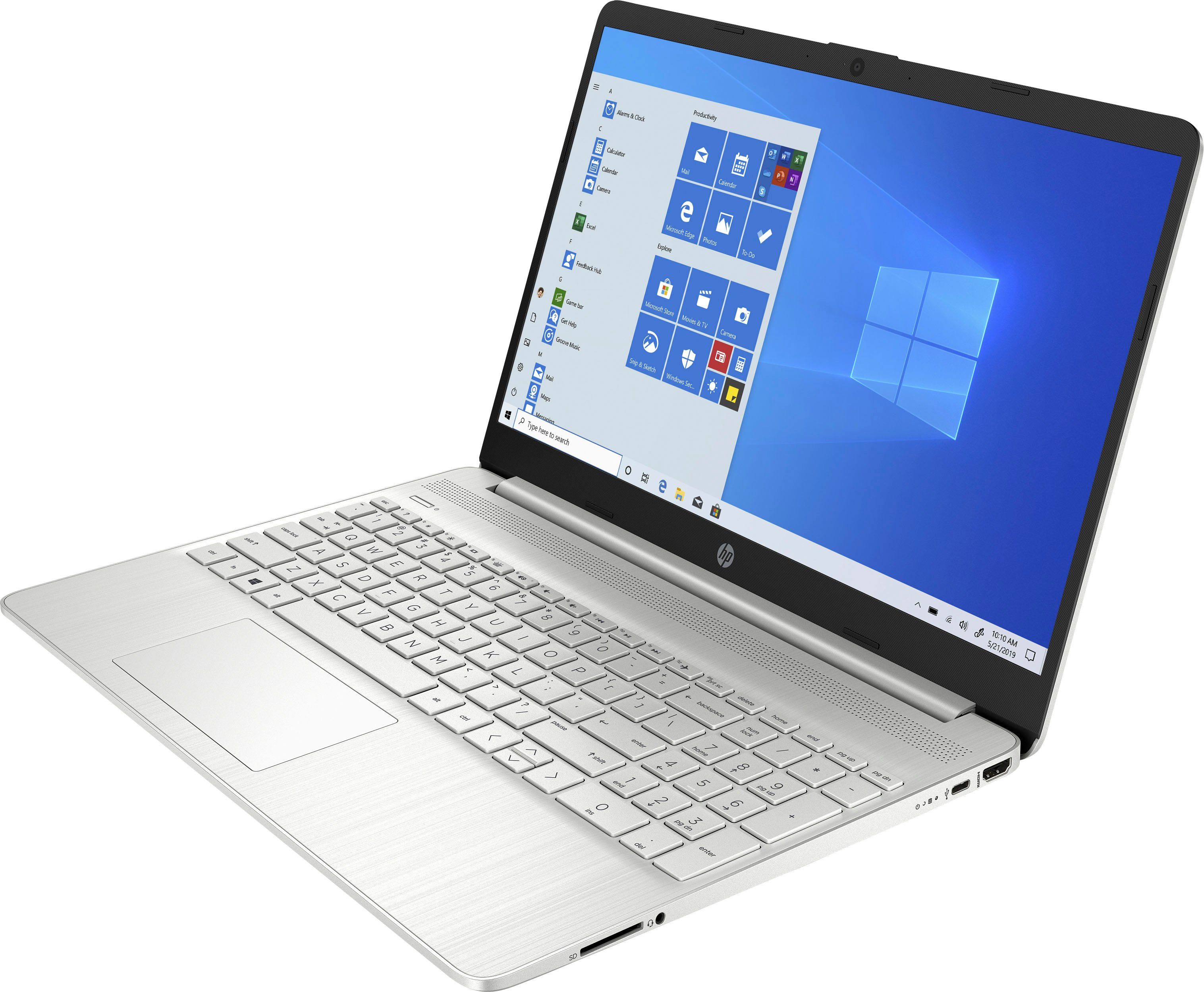 HP 15s-eq2200ng Notebook (39,6 cm/15,6 Zoll, AMD Ryzen 5 5500U, Radeon Graphics, 512 GB SSD, Windows 11)