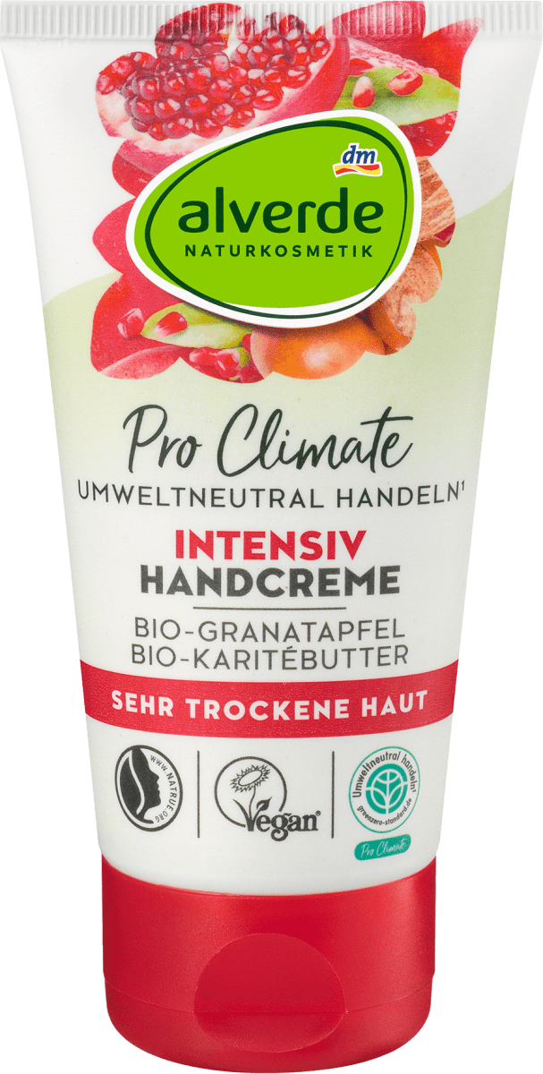 Handcreme Intensiv Bio-Granatapfel, Bio-Karitébutter, 75 ml