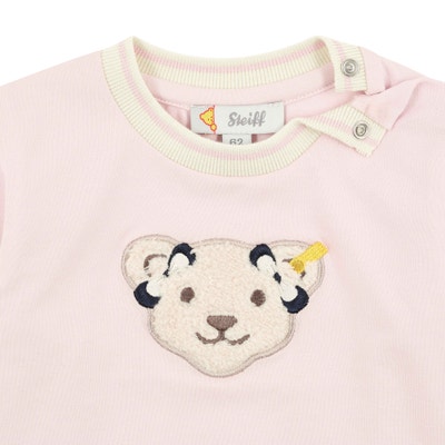 T-Shirt langarm, rosa für Mädchen