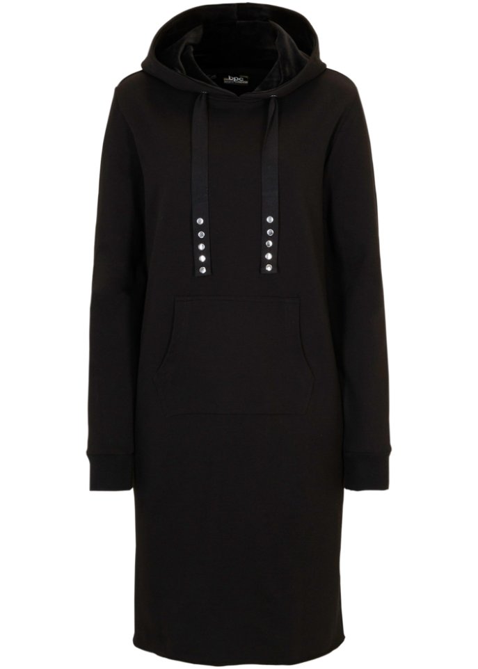Baumwoll-Sweatkleid mit Kängurutasche