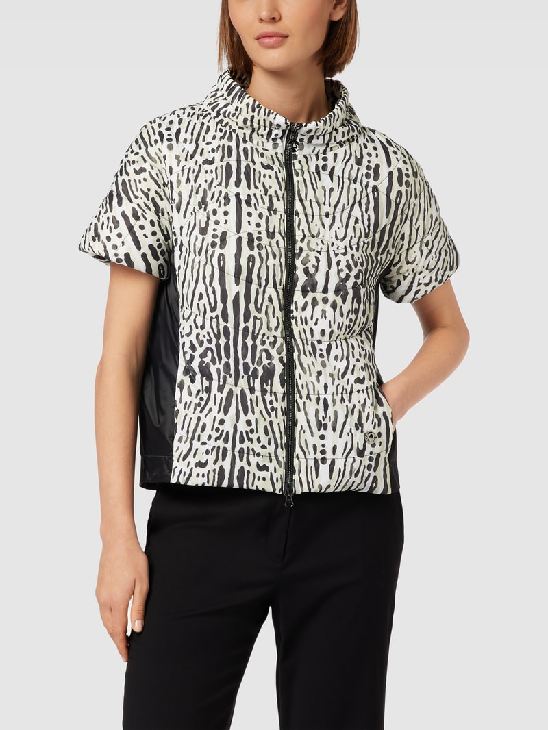 Outdoor-Weste mit Animal-Print in sand