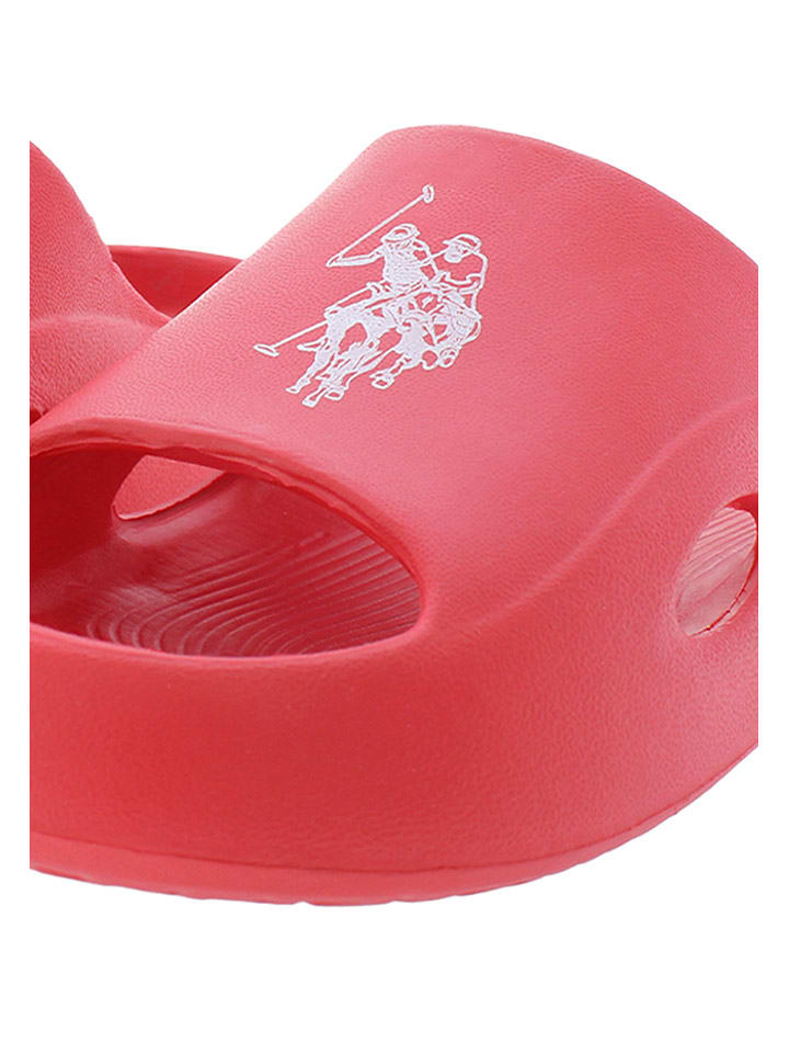 U.S. Polo Assn. Pantoletten in Rot günstig kaufen