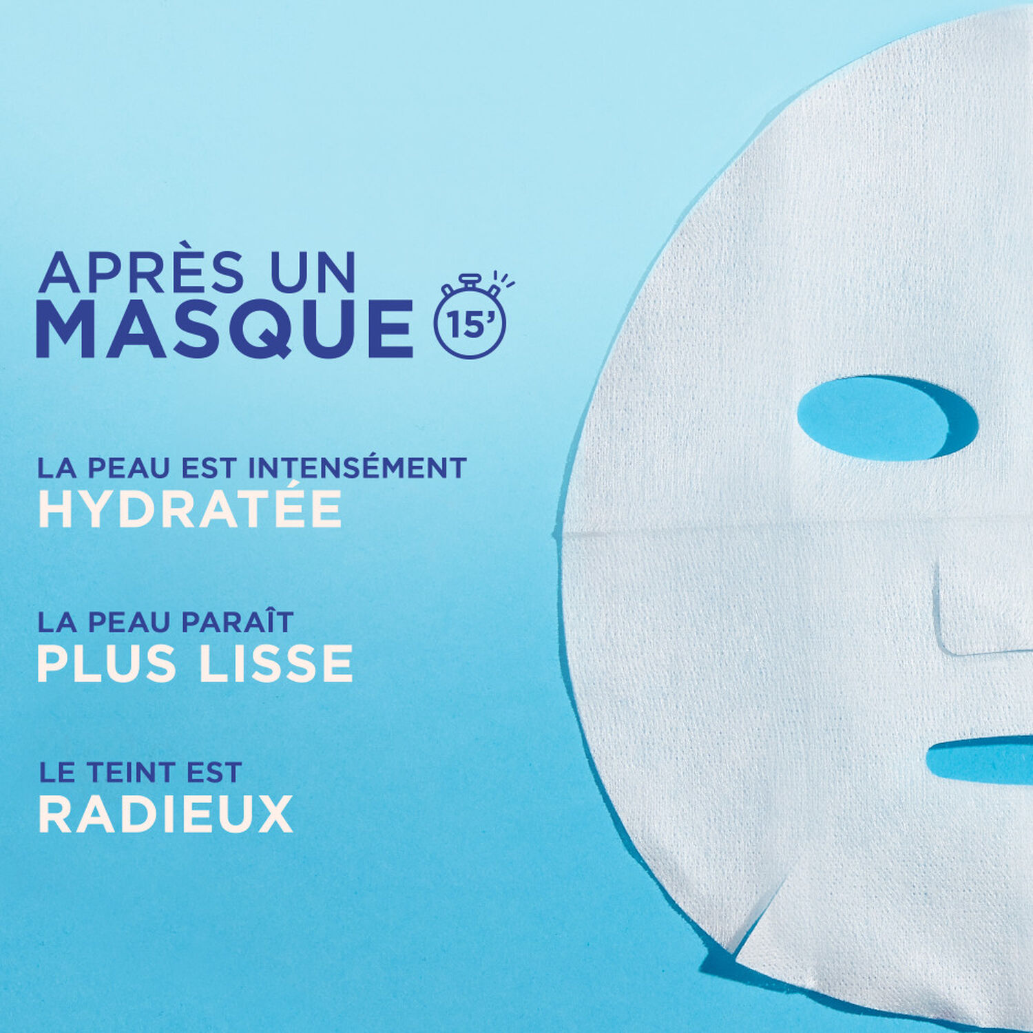 Garnier SkinActive Masque tissu hydratant Grenade et Acide hyaluronique