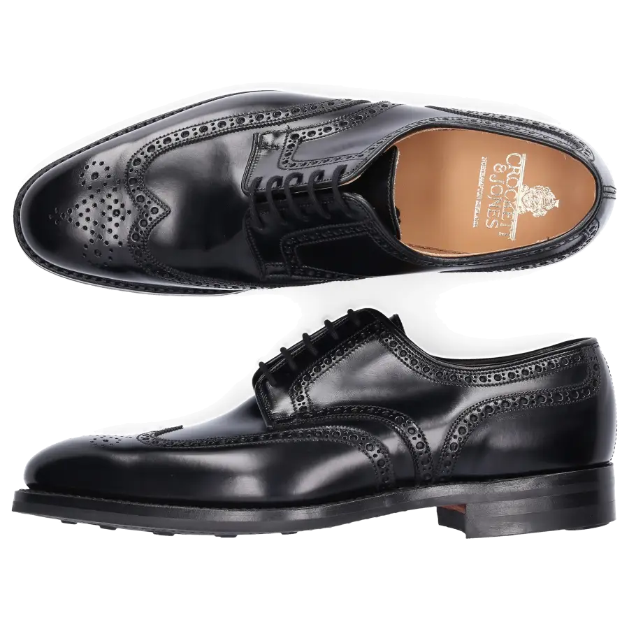 Crockett & Jones - Businessschuhe Derby TRAFFORD schwarz - schwarz