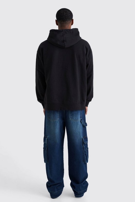 Oversize Hoodie mit Pour Homme Car Print