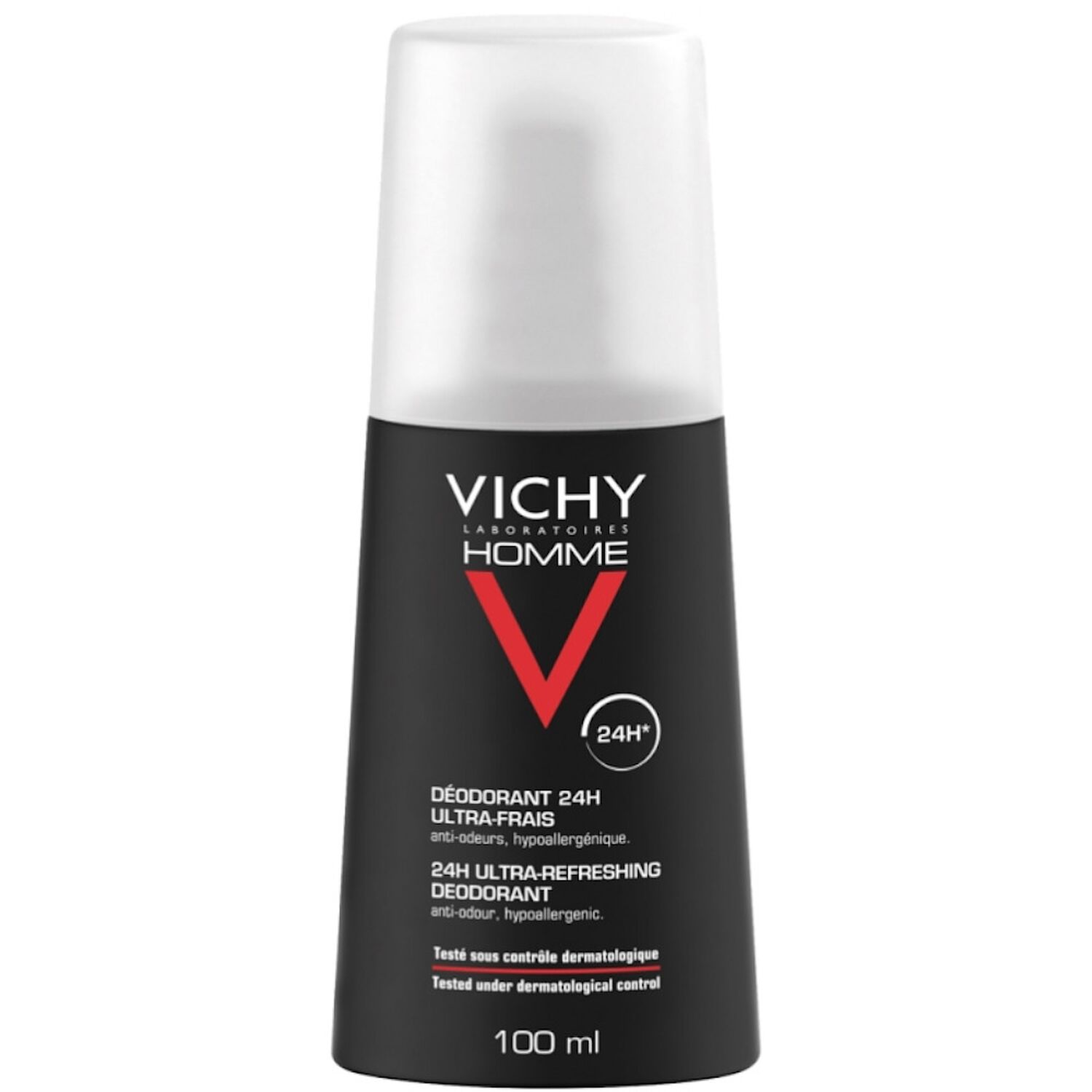 Vichy Homme Déodorant Spray Ultra-Frais 24h 100 ml