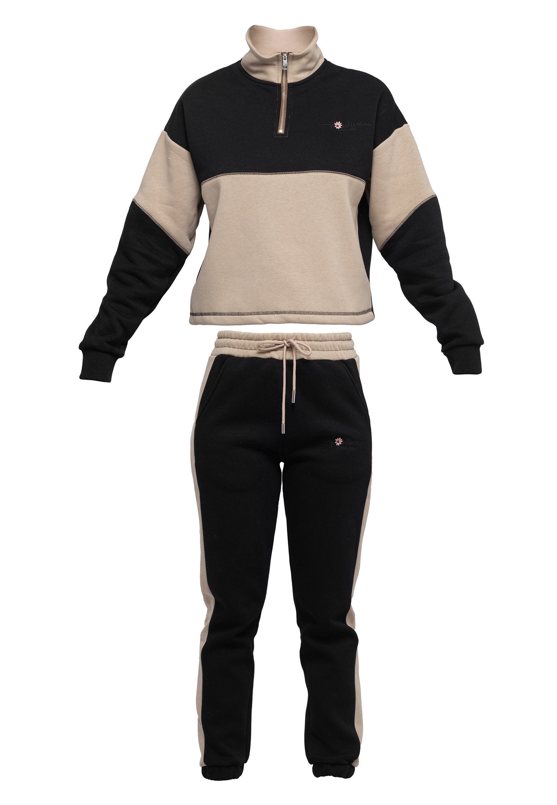 Tom Barron Freizeitanzug CASUAL REGULAR SIZE TRACKSUIT WITH EMBROIDERY, mit modernem Design
