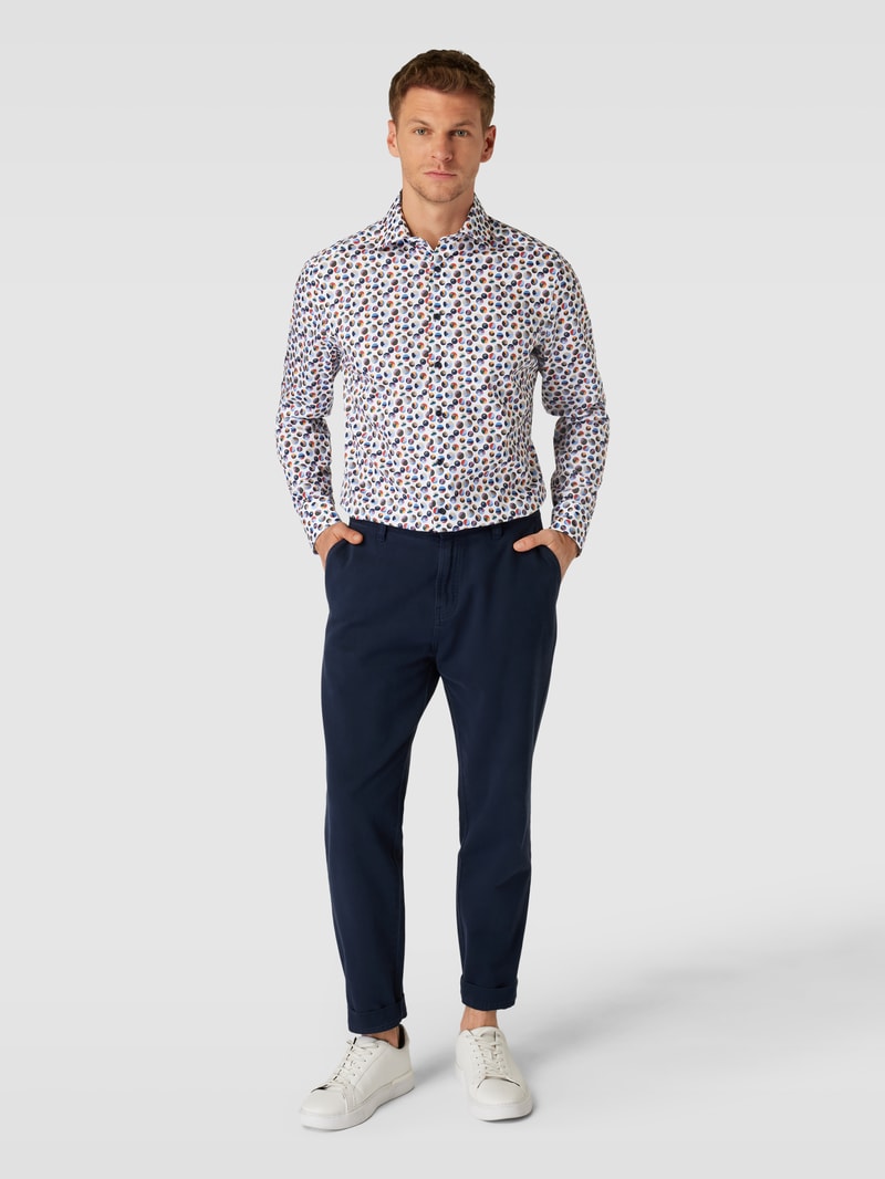 Modern Fit Business-Hemd mit Kentkragen Modell 'Global' in weiß