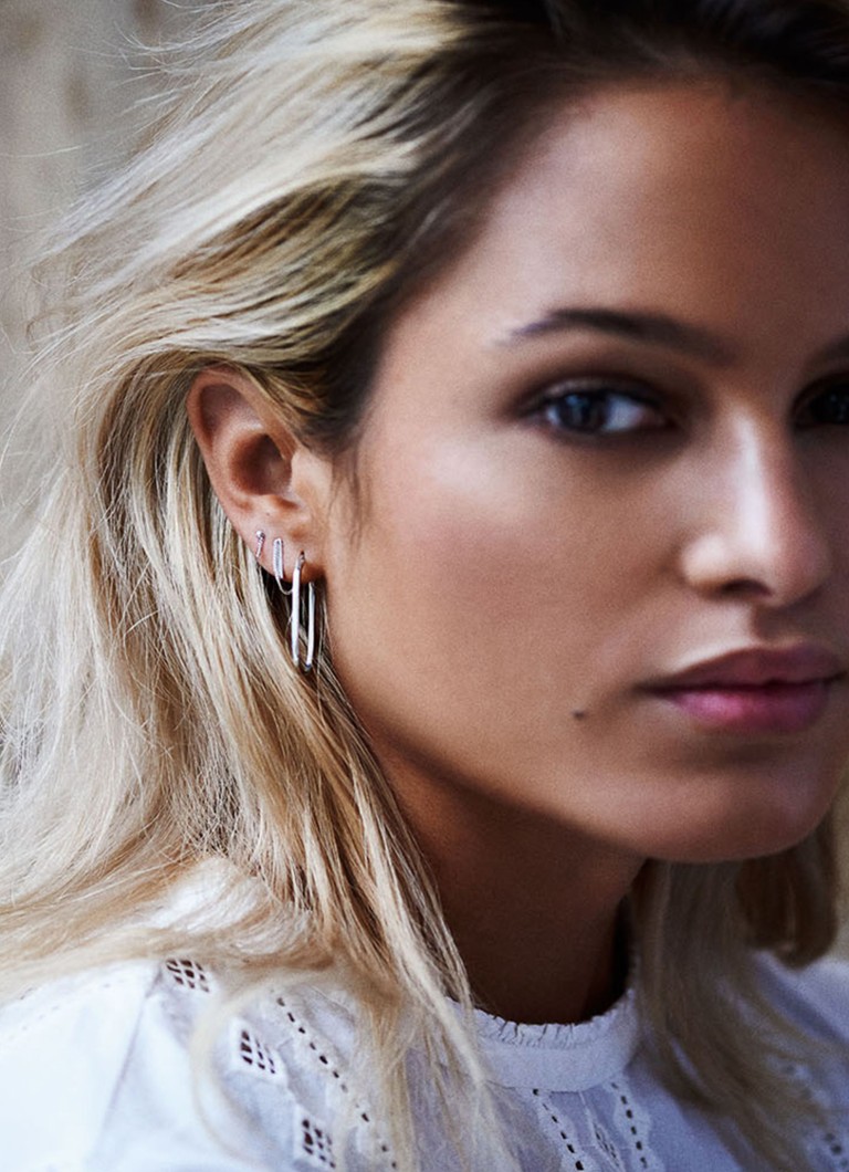 Anna + Nina Gold-plated Earrings