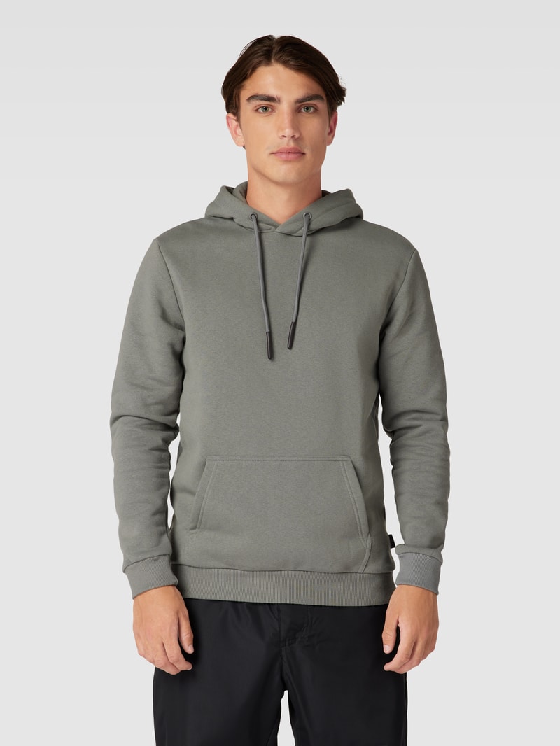 Hoodie in melierter Optik Modell 'CERES' in hellgrau