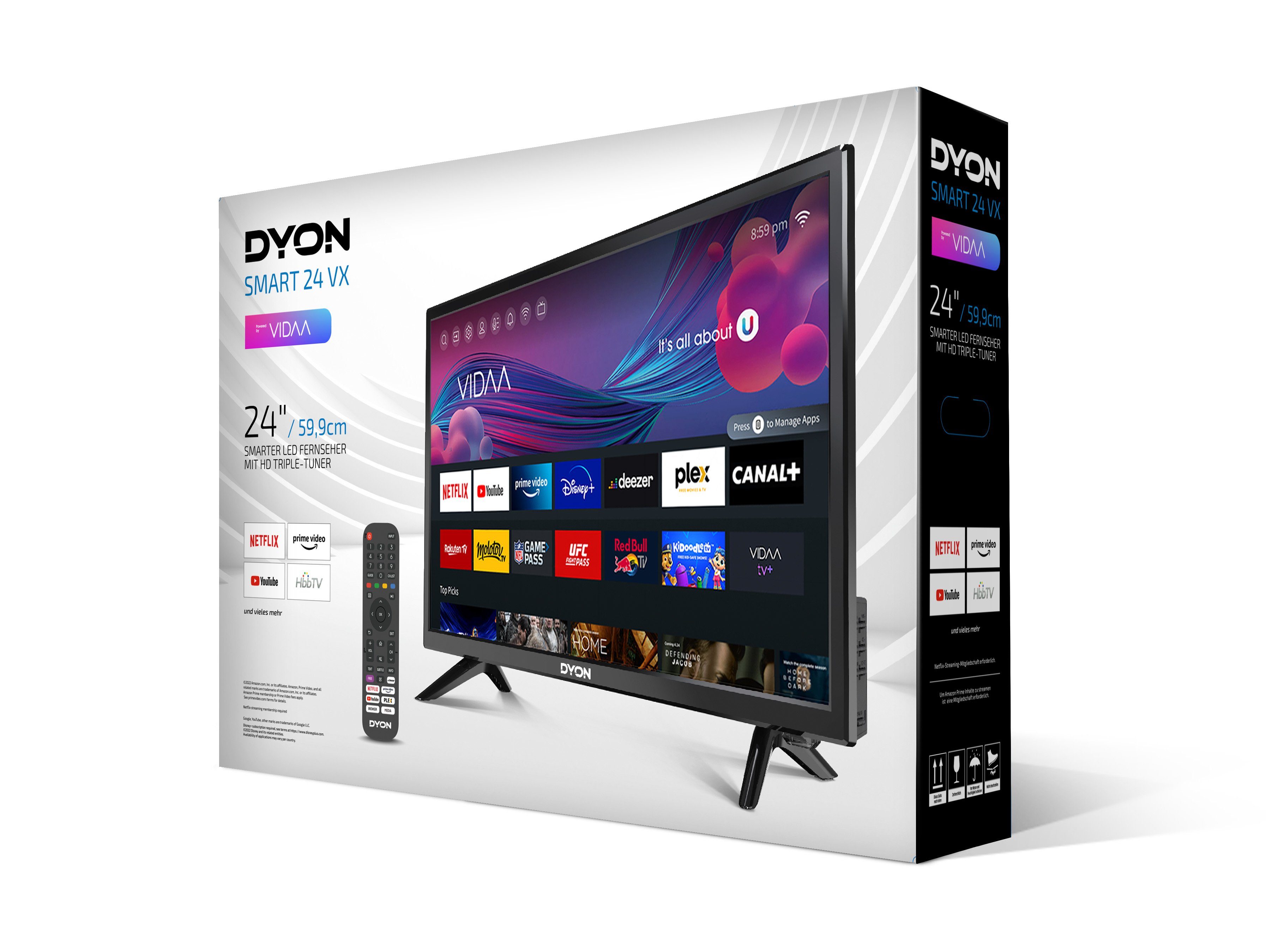 Dyon Smart 24 VX LED-Fernseher (60 cm/24 Zoll, HD-Ready, Smart-TV)