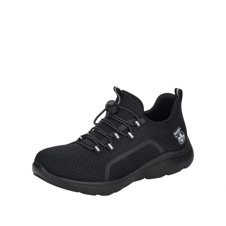 RIEKER Sportliche Slipper schwarz