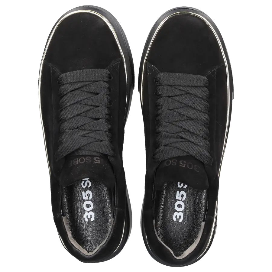 305 SOBE - Sneaker low TESSY Nubukleder - schwarz