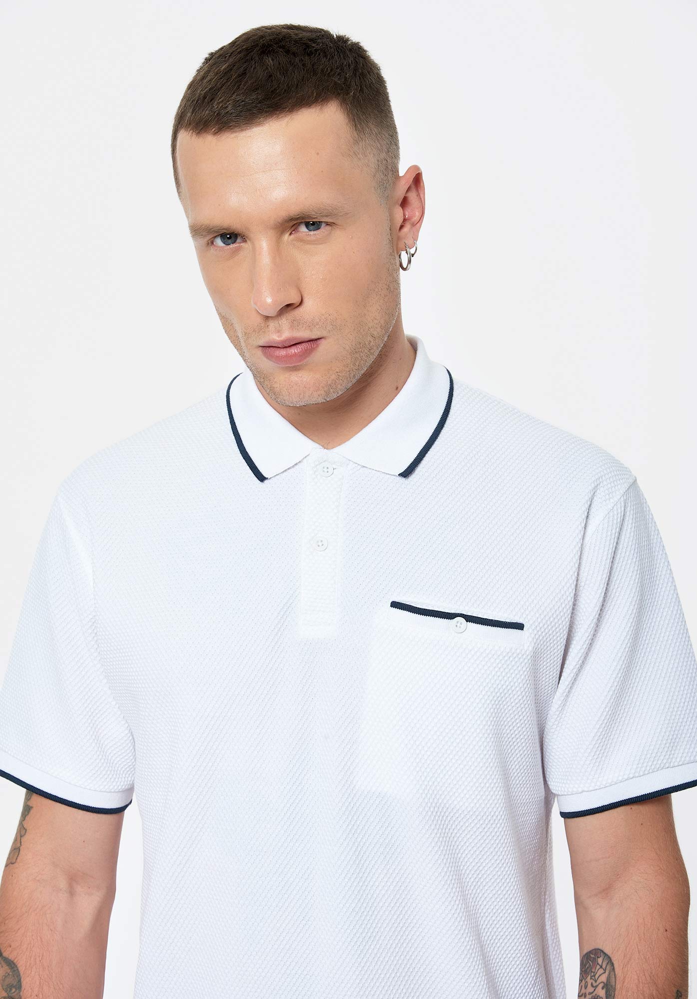 CELES  Polo blanc Homme