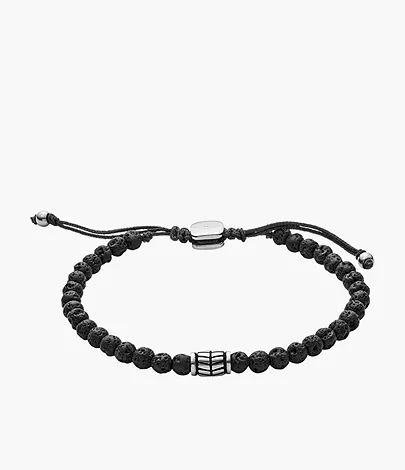 Fossil Herren Armband Black Semi-Precious