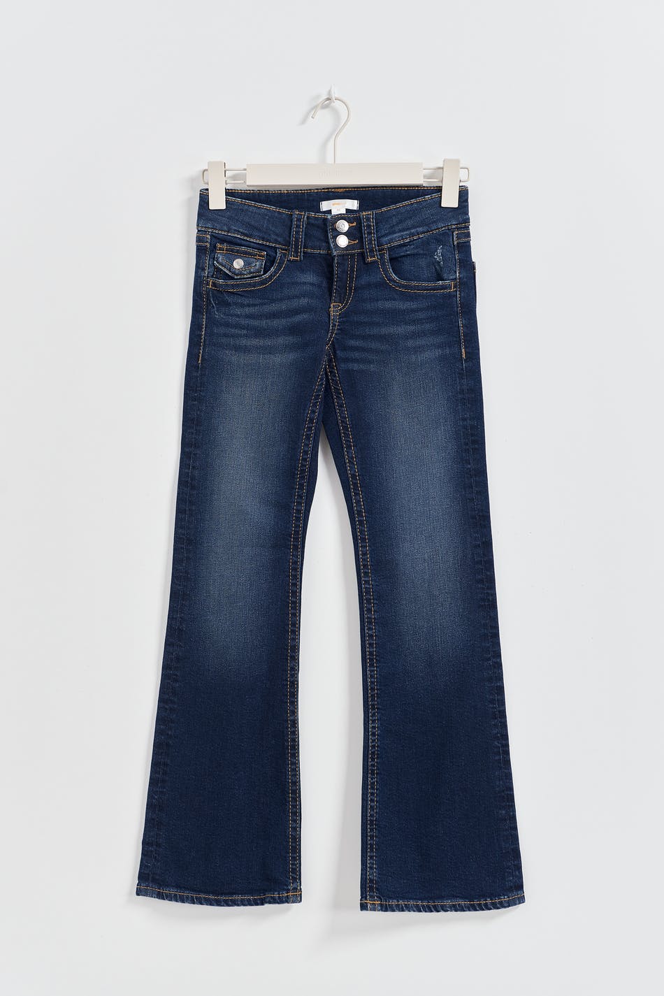 Chunky basic flare jeans