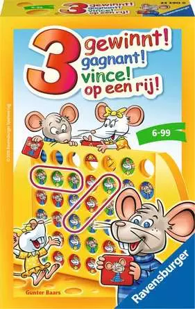 3 gewinnt! - Reisespiel ab 6 Jahren