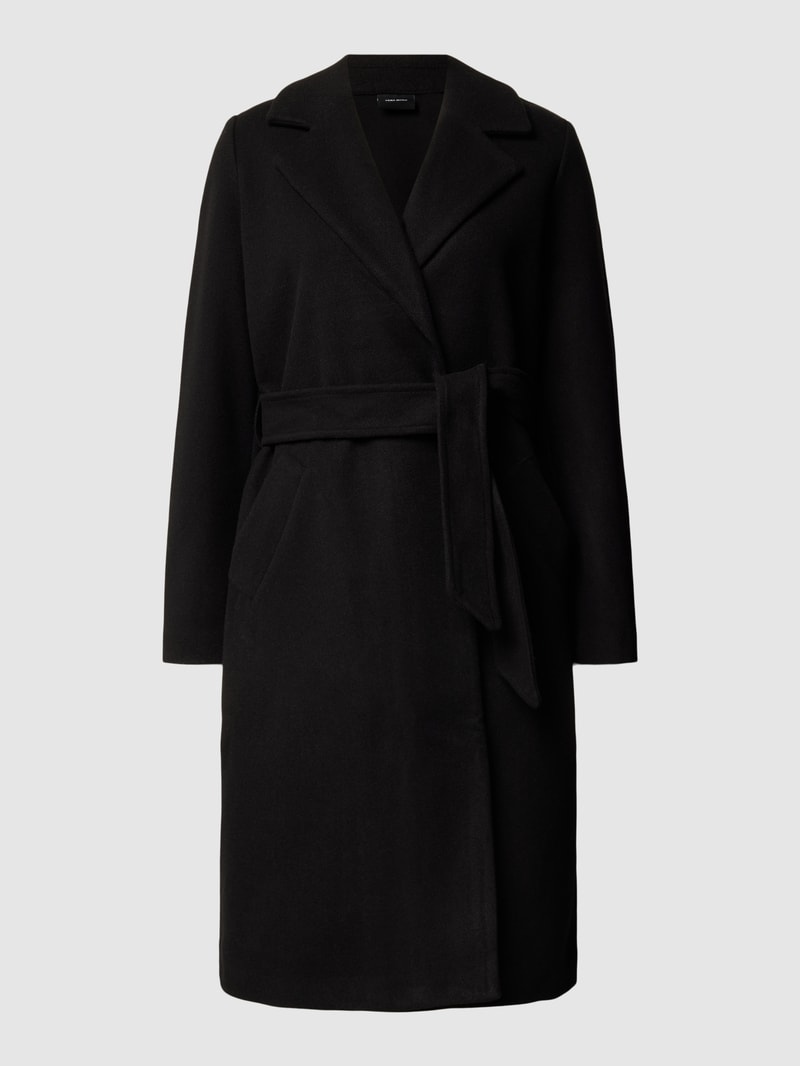 Mantel mit Leistentaschen Modell 'FORTUNEAYA' in black