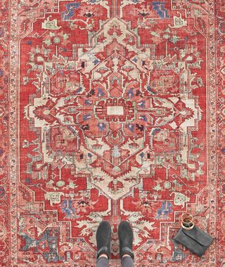 Teppich Leta, NOURISTAN, rechteckig, Höhe: 5 mm, Orientalisch, Orient, Kurzflor, Wohnzimmer, Schlafzimmer, Esszimmer