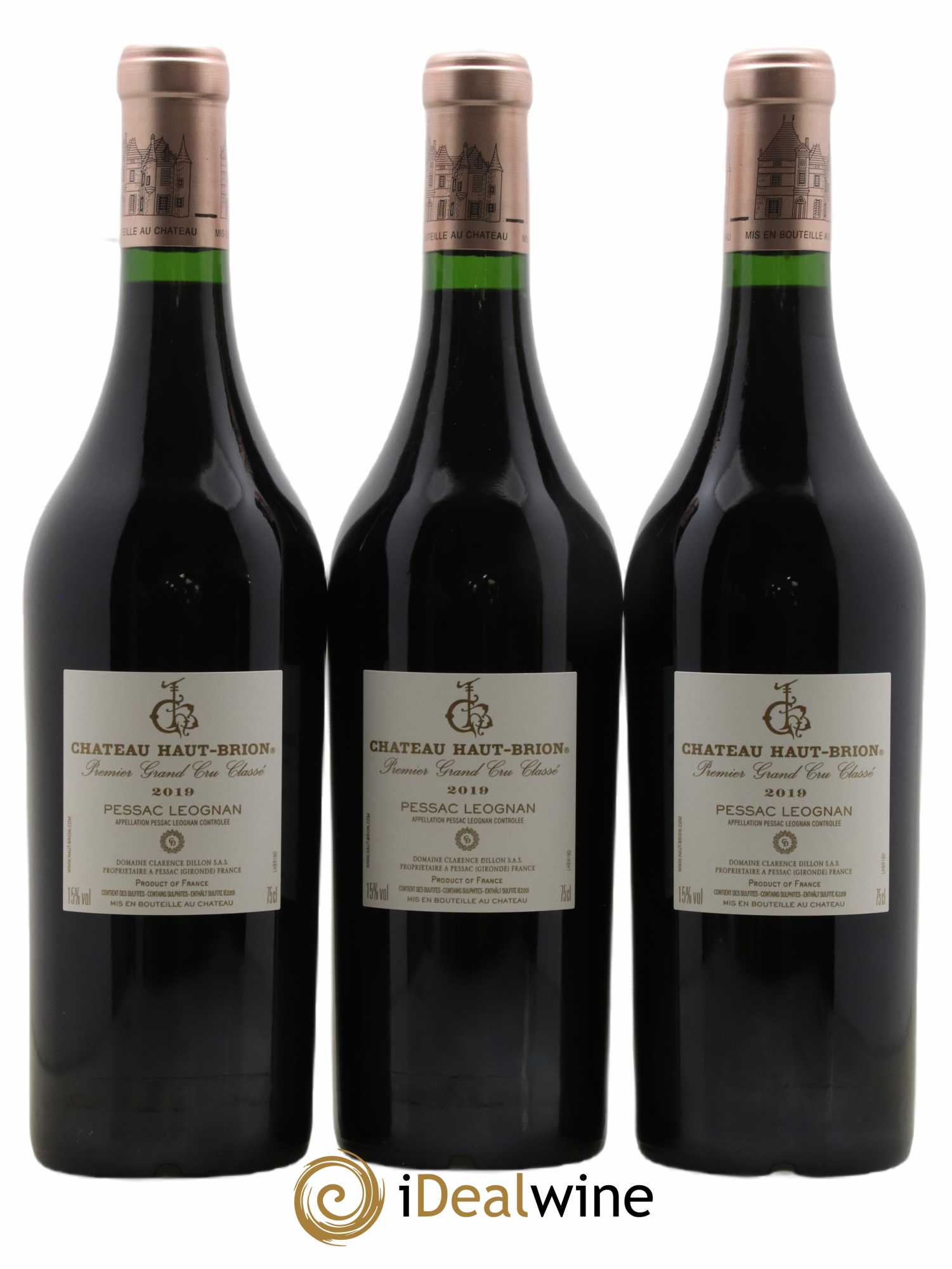 Château Haut Brion 1er Grand Cru Classé  2019 - Lot de 6 Bouteilles