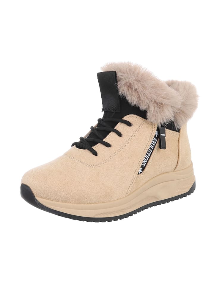 Ital-Design Stiefelette in Hellbraun günstig kaufen