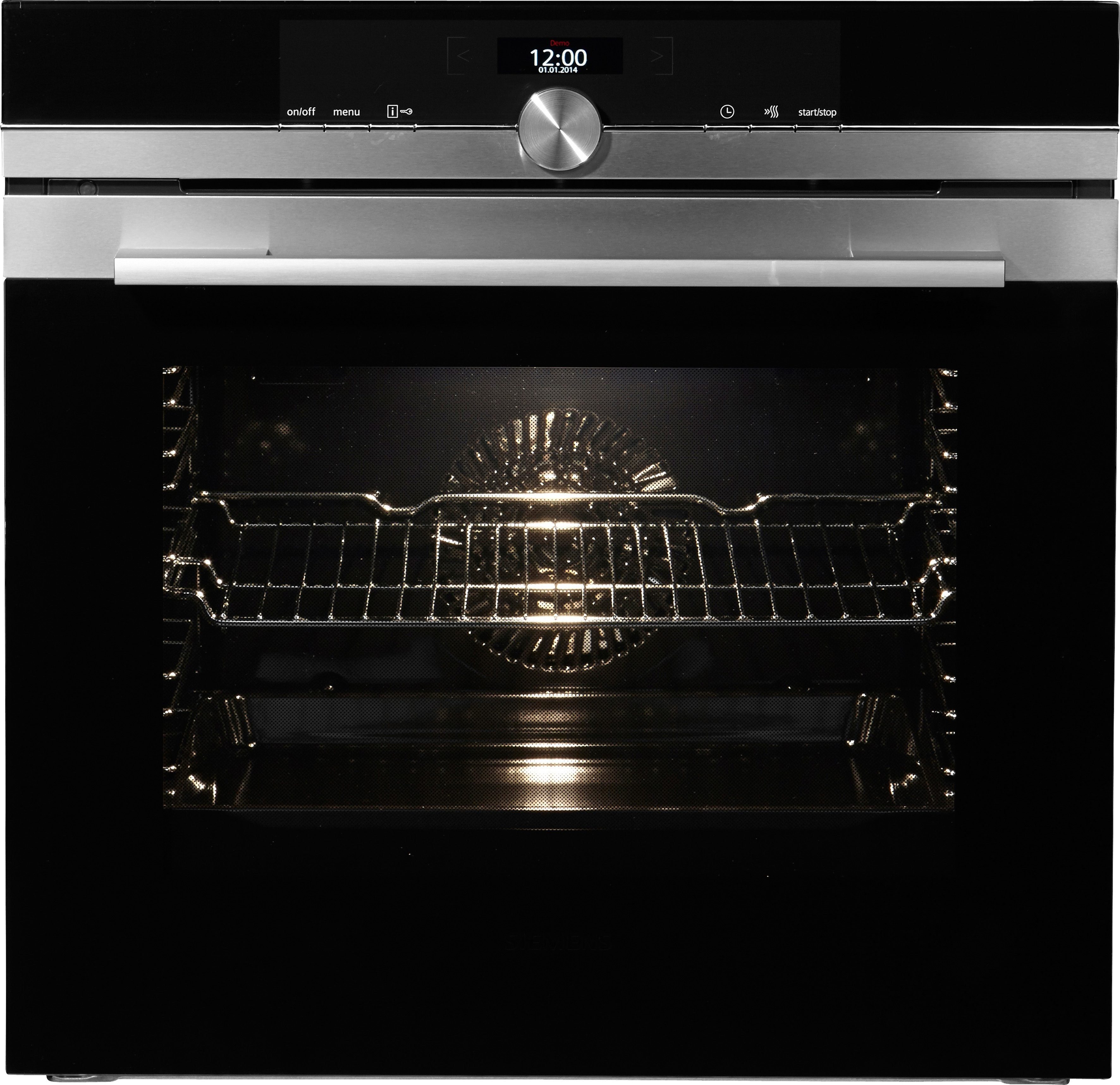 SIEMENS Pyrolyse Backofen iQ700 HB672GBS1, Pyrolyse-Selbstreinigung, mit Pizzastufe