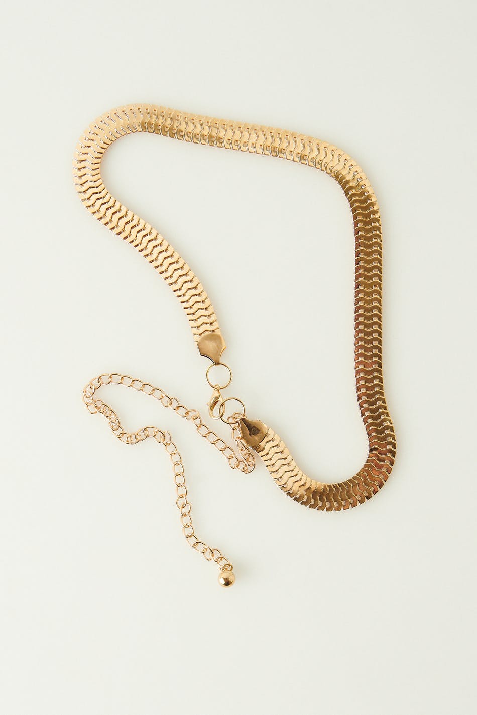 Snake chain belt